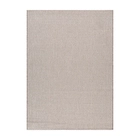 Tapete decorativo retangular em tom bege neutro, ideal para sala, quarto ou corredor