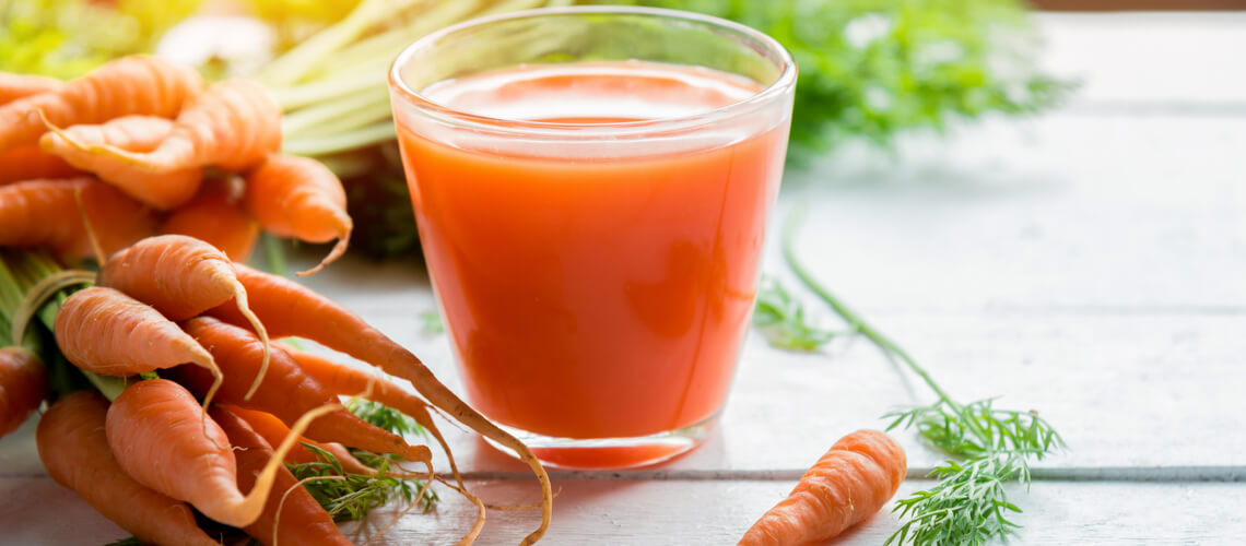 Conheça duas versões de suco de cenoura