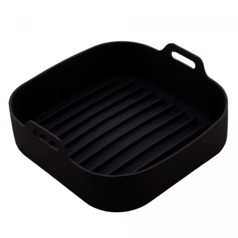 Forma de silicone preta Forma de silicone preta para air fryer