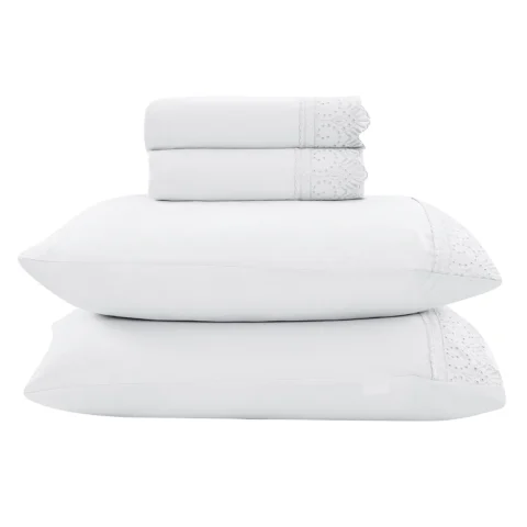 Jogo-de-Lencol-Rendas-Queen-4-Pecas-Branco-Hedrons-precolandia Jogo de cama queen