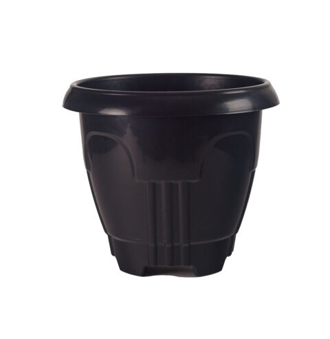 Vaso Redondo 34cm Preto Mb Plasticos precolandia