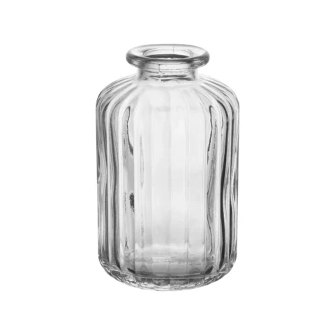 Vaso de vidro transparente