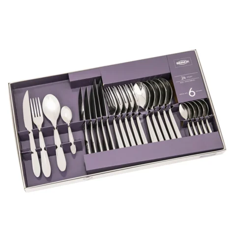Faqueiro de 24 peças inox preçolandia