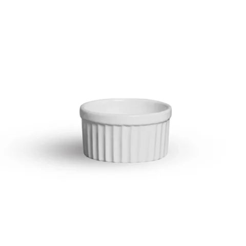 Ramequim branco de ceramica
