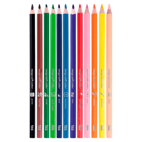 Lápis de cor para material escolar